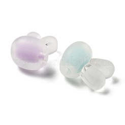 Матовые прозрачные акриловые бусины OACR-A032-21