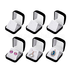 Cajas de almacenamiento para colgantes de joyería flocadas&nbsp;CON-WH0089-181C