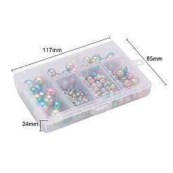 497шт 5 стиля радуги абс пластик имитация жемчуга OACR-YW0001-07B