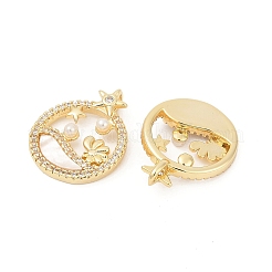 Латунные микро проложить кубического циркония подвески&nbsp;KK-U058-31G