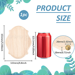 Аппликация из натурального дерева резная накладка&nbsp;WOOD-WH0029-16A