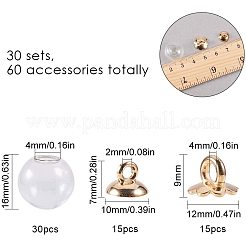 Наборы для изготовления подвесок из стеклянной бутылки&nbsp;DIY-PH0020-47LG