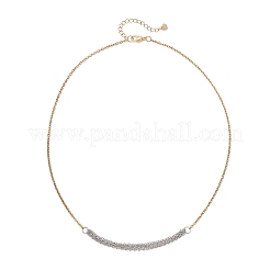 Подвеска на цепочке из двухцветной нержавеющей стали 304 с колонновидными звеньями.&nbsp;NJEW-JN05935