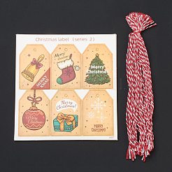 Rubans de papier à thème de noël&nbsp;DIY-I069-03B