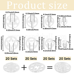 80 комплект 4-х видов кнопок из смолы&nbsp;FIND-CY0001-44