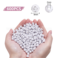 600 шт. Покрытие акриловыми бусинами&nbsp;PACR-UN0001-01C