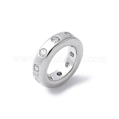 Латунные микро проложить Цирконий Европейский бисером KK-K399-14P-01