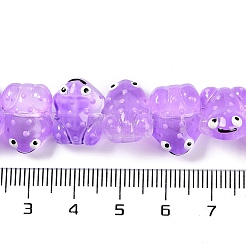 Нити прозрачных бусин из стеклянной эмали GLAA-B021-05E