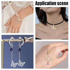 80 шт. 2-х цветные латунные звенья/соединители&nbsp;KKC-HY0001-04