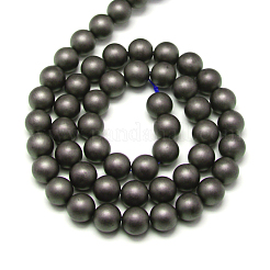 Ematite sintetico non magnetico smerigliato fili di perline rotondo&nbsp;G-J344-2mm