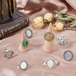 16 шт. 8 стильных регулируемых кольца для пальцев из сплава FIND-SC0008-66