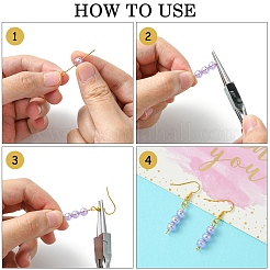 Наборы фурнитуры для сережек из смешанного материала золота и серебра DIY-YW0009-60