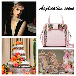 Отделка стразами из смолы Hotfix и бисером DIY-WH0166-42