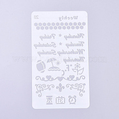 Wiederverwendbare Zeichenschablonen aus Kunststoff&nbsp;DIY-G027-G28