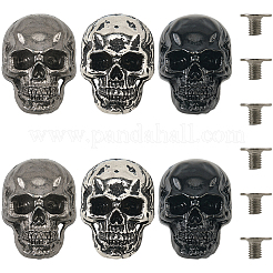 6 шт. 3-х цветные декоративные заклепки из сплава&nbsp;FIND-CY0001-43