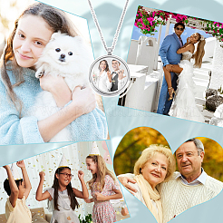 4 шт. подвески-медальоны из нержавеющей стали&nbsp;STAS-UN0061-63A