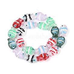 Бусы лэмпворк ручной работы LAMP-N036-16