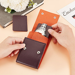 Портативные сумки для хранения часов из искусственной кожи ABAG-WH0048-20A