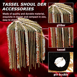 2шт модные погоны с кисточками&nbsp;DIY-FH0008-89A-G