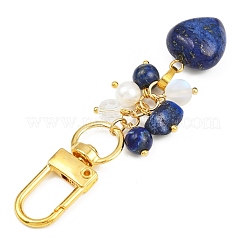 3 шт. подвеска в форме сердца из натурального лазурита HJEW-JM04150