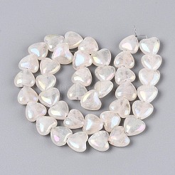 Гальванизировать природный кристалл кварца бусы пряди G-T144-40