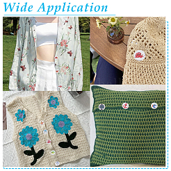 2-луночное деревянные пуговицы&nbsp;DIY-WH0899-112