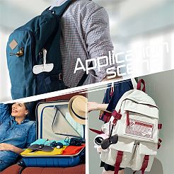 2 шт. 2-х цветный портативный чехол для очков из ПВХ-кожи AJEW-PH0004-53