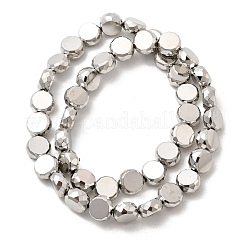 Стеклянные бусины с гальваническим покрытием  EGLA-F166-04C-P