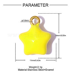 Anhänger aus Edelstahl 304&nbsp;STAS-OY014-95G