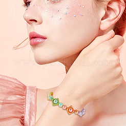 32шт. 8-цветная рамка из сплава для бусин с покрытием из запекаемой краски&nbsp;FIND-SP0004-50B