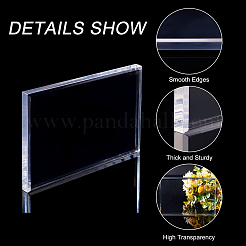 Base de exhibición de acrílico transparente rectangular&nbsp;DJEW-WH0034-50E