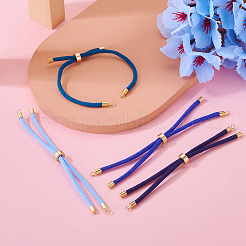 4 Stück 4 Farben Polyesterschnur Armbandherstellung&nbsp;MAK-TA0001-42