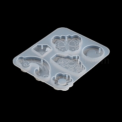 Радуга/бабочка/корона кулон своими руками силиконовая форма&nbsp;X1-DIY-K073-09D