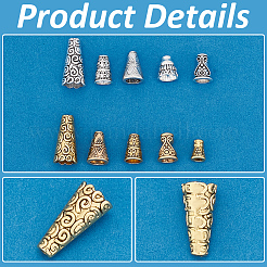 100 шт. 10 конуса из сплава в тибетском стиле&nbsp;FIND-PH0018-47