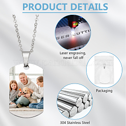 25 шт. 304 нержавеющая сталь штампованная пустая бирка подвеска STAS-BC0003-81