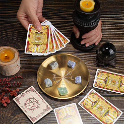 Подставка для свечей из нержавеющей стали&nbsp;AJEW-WH20019-90C