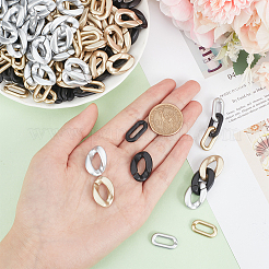 300 шт. 6 стильных пластиковых соединительных кольца ccb CCB-HY0001-07