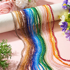23 brins 23 brins de perles de verre électrolytique de couleurs&nbsp;EGLA-TA0013-80C