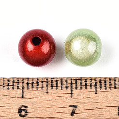Лакированные бусины из акрила  MACR-Q154-8mm-M