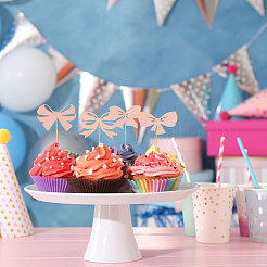 5 пакетик бумажные банты украшения для торта DIY-CA0007-74