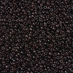 MIYUKIラウンドロカイユビーズ  日本製シードビーズ  （rr135)透明なルートビール  11/0  2x1.3mm  穴：0.8mm  約1100PCS /ボトル  10 G /ボトル&nbsp;SEED-JP0008-RR0135