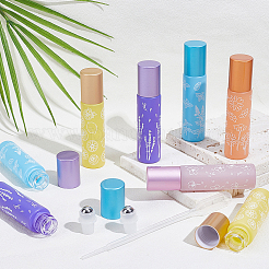 10 Stück 5 Farben Glas-Rollerballflaschen&nbsp;CON-GF0001-21