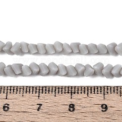 Нити из матовых непрозрачных стеклянных бусин GLAA-N017-4mm-21