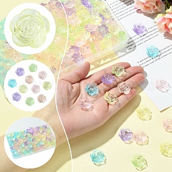 180шт 6 цвета прозрачные акриловые бусины&nbsp;OACR-FS0001-91