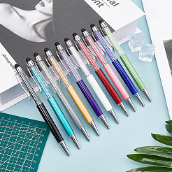 10шт 10-цветная силиконовая и пластиковая ручка для сенсорного экрана&nbsp;AJEW-GF0006-80