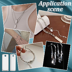 100 шт. штампованные пустые бирки из нержавеющей стали FIND-UN0003-95B