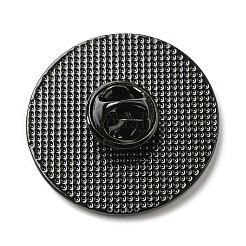 ハロウィンテーマの合金ブローチ  猫ピン  パープル  30x2mm&nbsp;JEWB-R019-02
