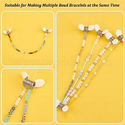 6 шт. 201 мини-пружинные зажимы для бусин из нержавеющей стали для изготовления бисерных украшений TOOL-UN0001-43