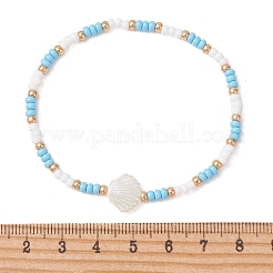 3 Stück 3 Stile Stretch-Armbänder aus Glasperlen für Frauen&nbsp;BJEW-MZ00345-01