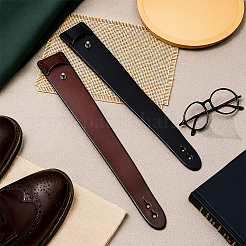 2шт 2 цвета панк браслеты из коровьей кожи&nbsp;BJEW-GO0001-11